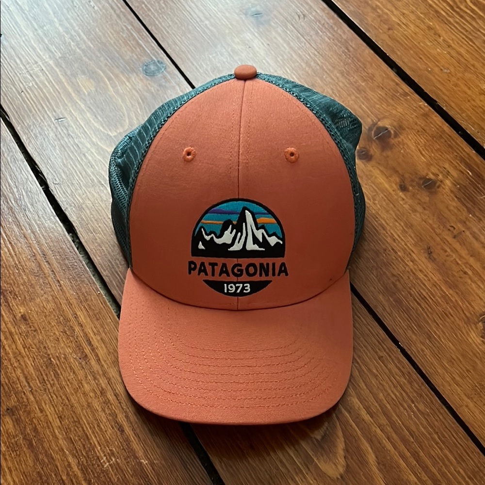 Patagonia Two-Tone Cap in Orange and Teal